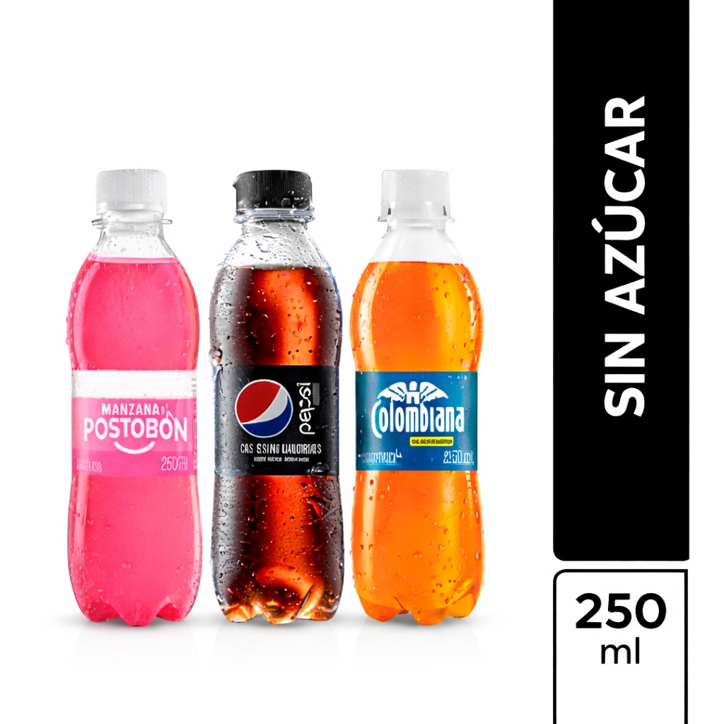 GASEOSA MULTI MARCAS SIN AZUCAR 250 ML