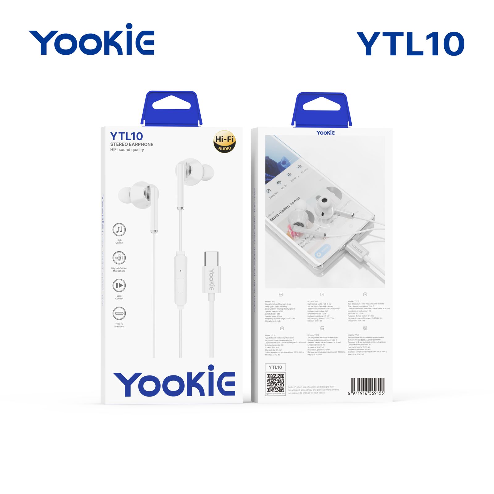 AURICULARES CON CABLE TIPO C ORIGINALES