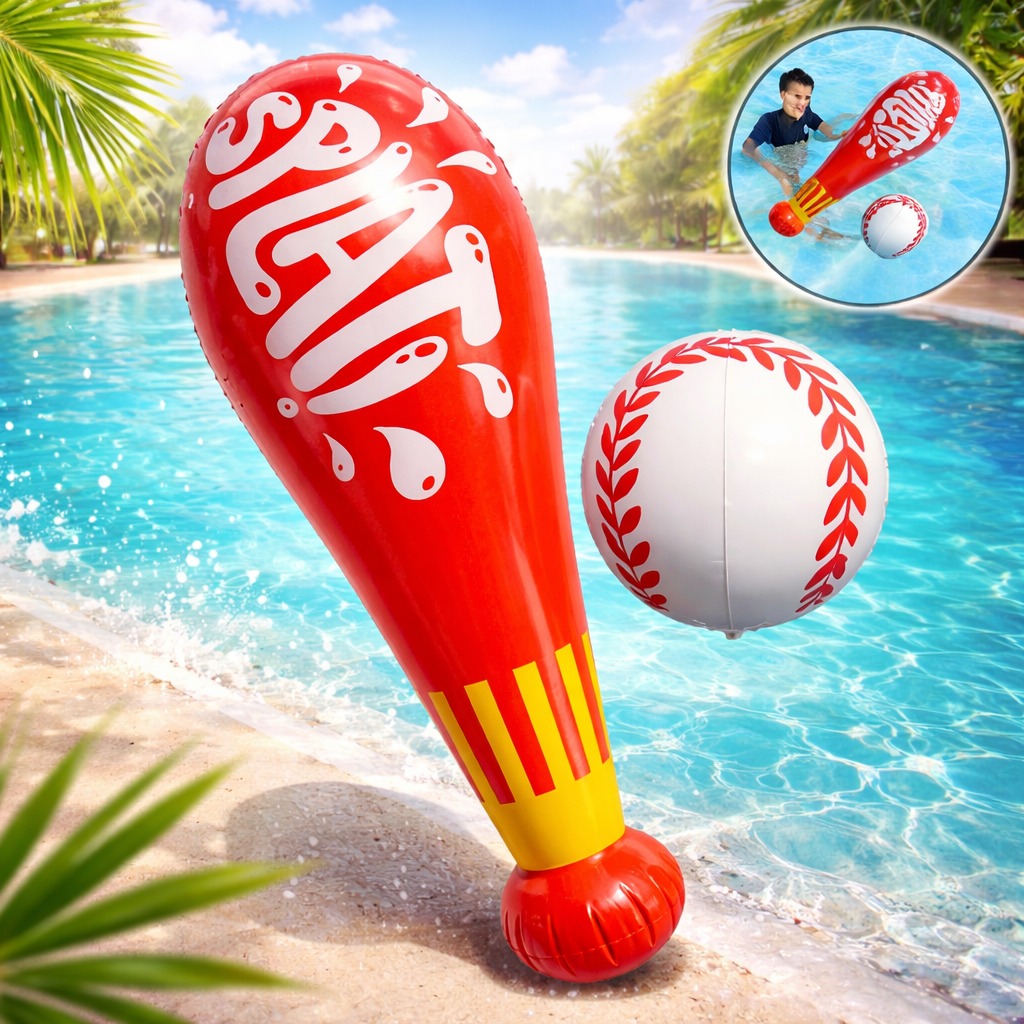 JUEGO ACUATICO BEISBOL BATE + PELOTA