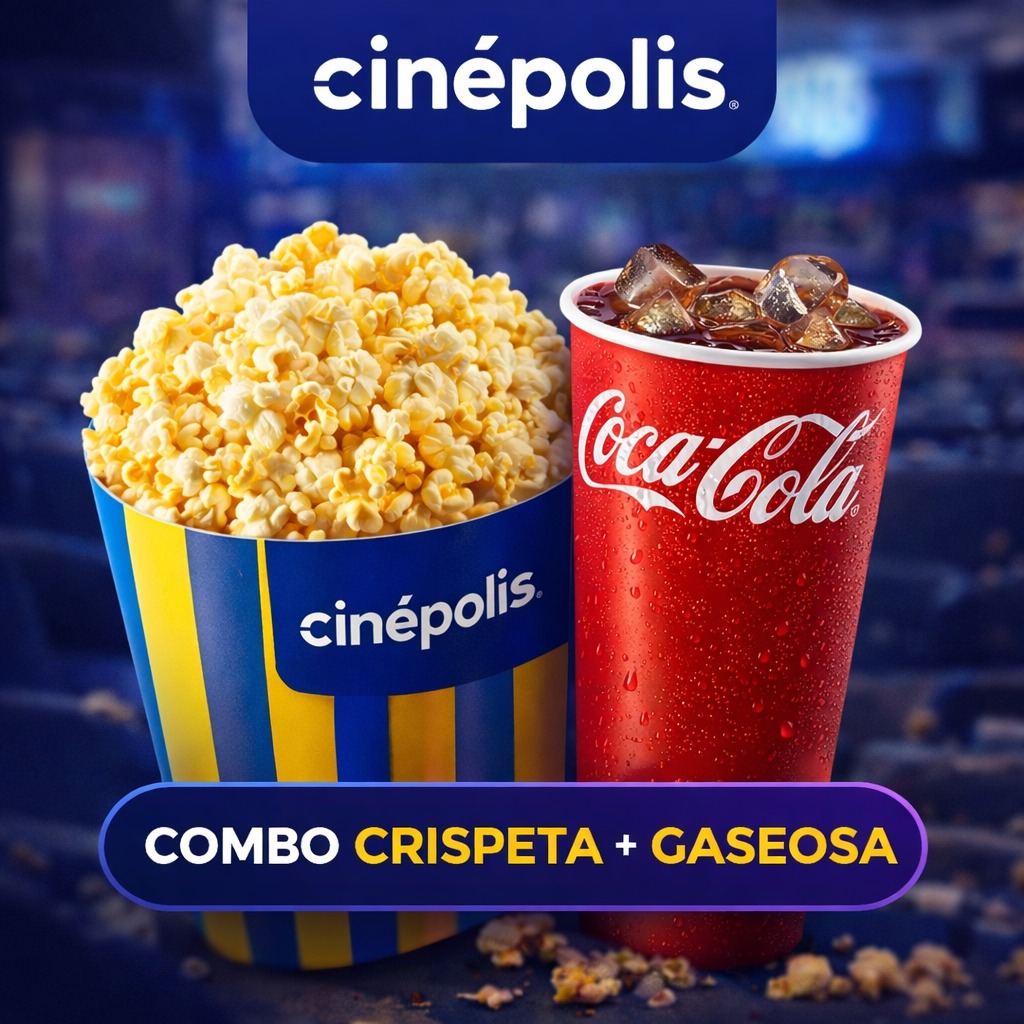 CINEPOLIS COMBO CRISPETAS + GASEOSA