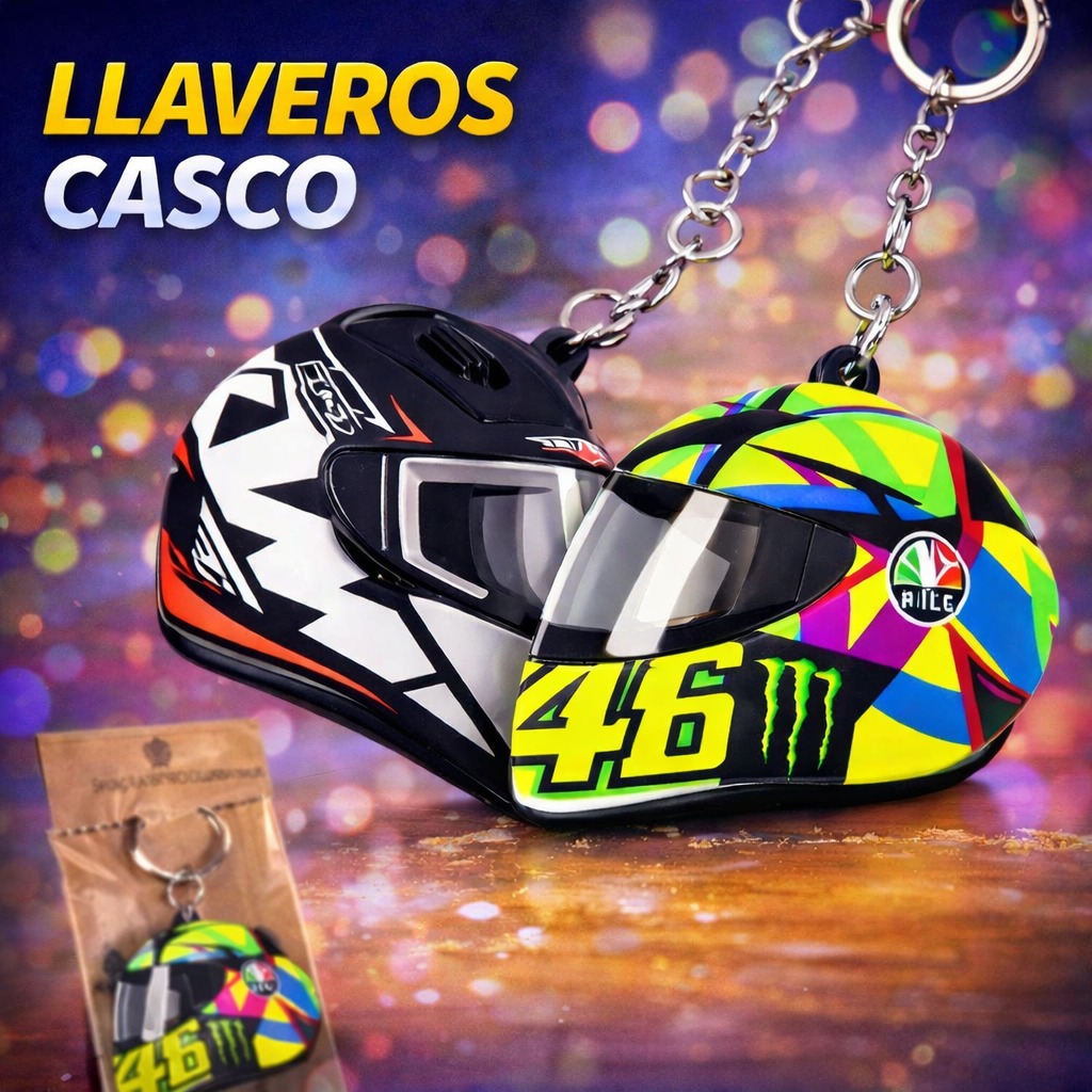 LLAVERO CASCO PLANO AV-9756