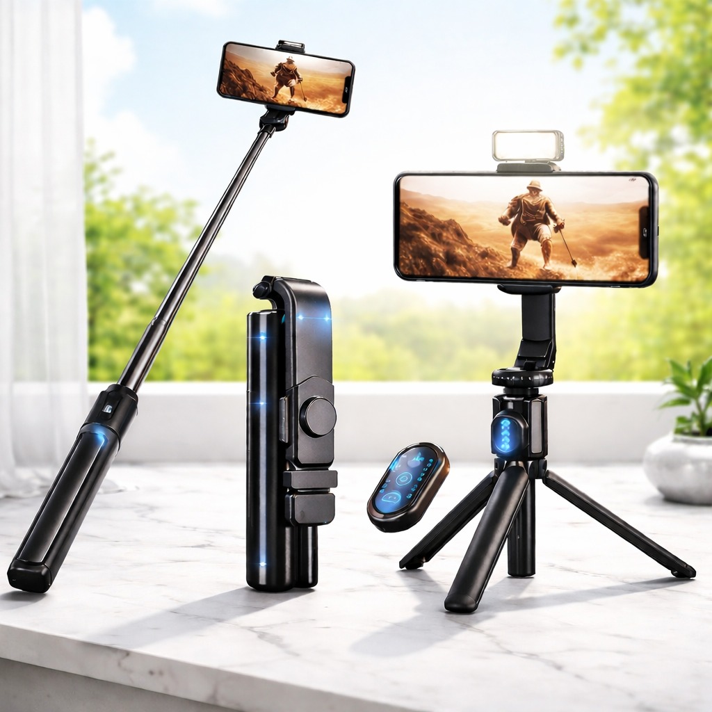 TRIPODE HOLDER CON LUZ F095