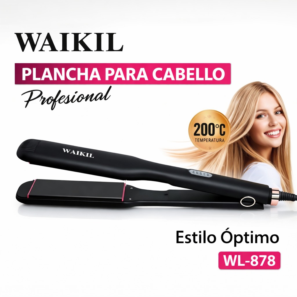 PLANCHA PARA CABELLO WAIIKL WL-878
