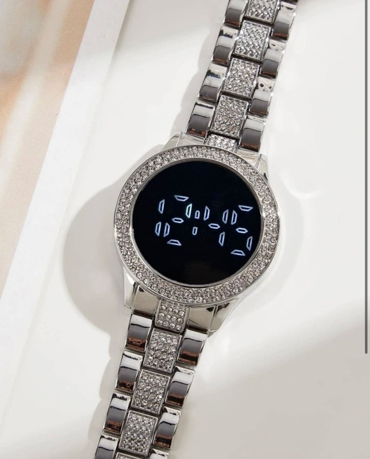 LED JOYA PERLAS DAMA PLATIADO