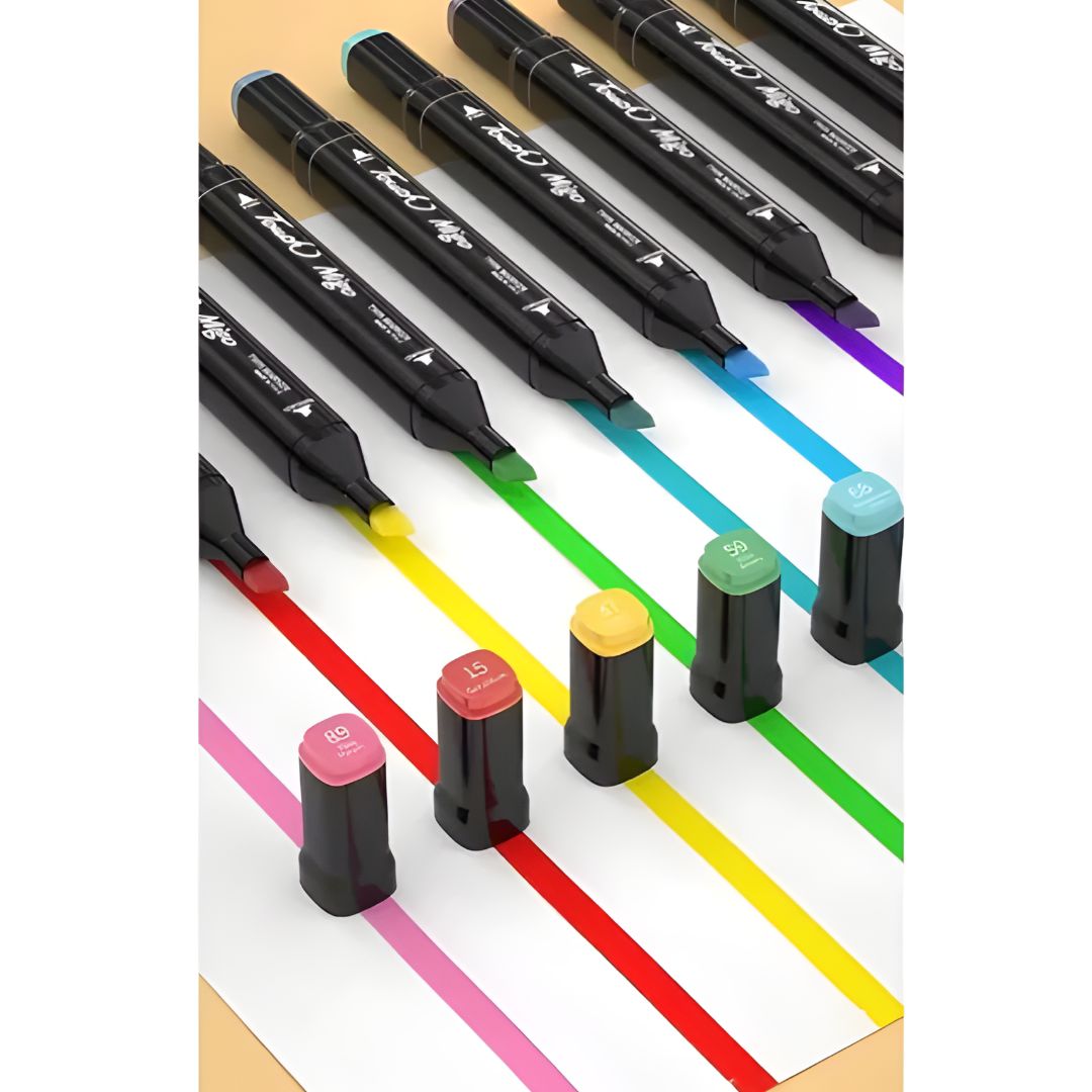 SET DE 48 MARCADORES ROTULADORES DOBLE PUNTA