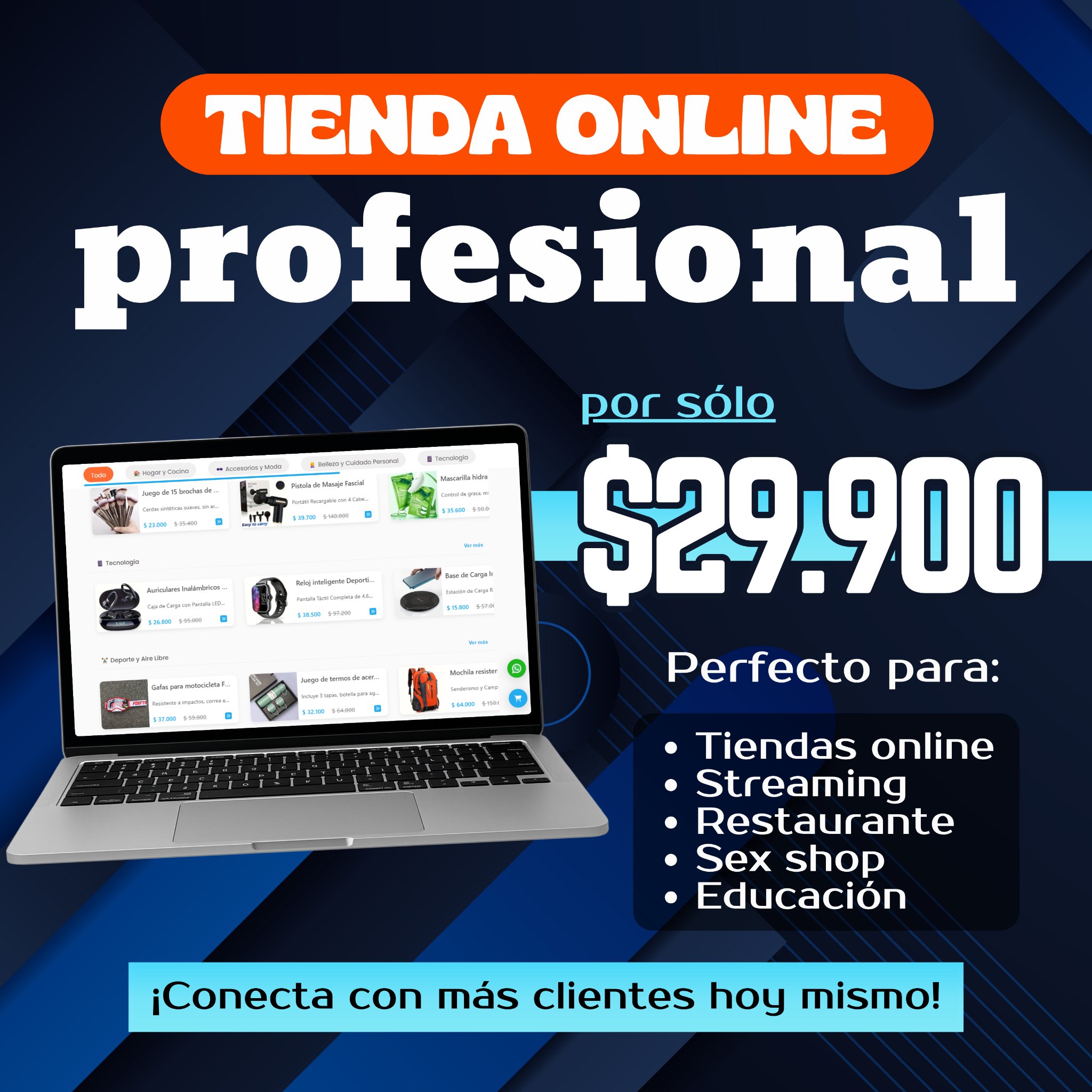 TE CREAMOS TIENDA ONLINE