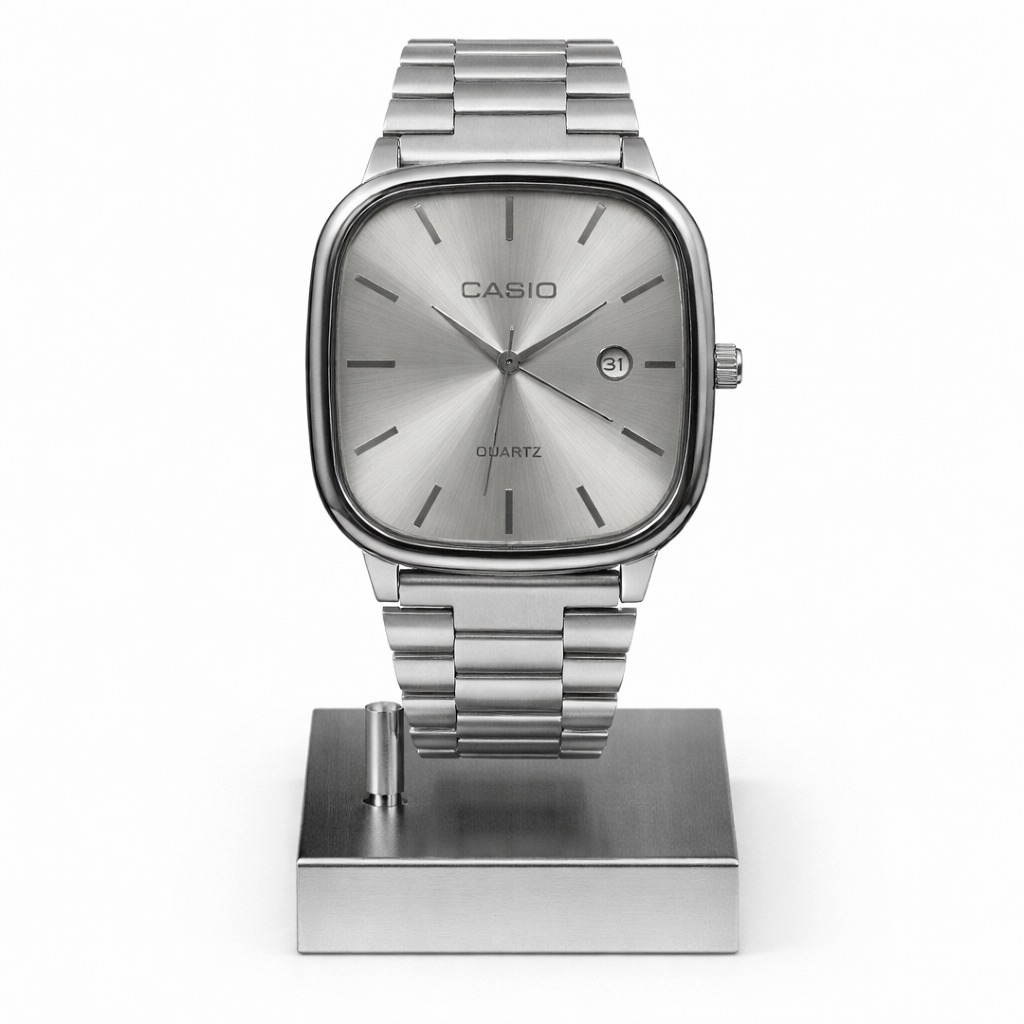 CASIO HOMBRE PLATIADO A2