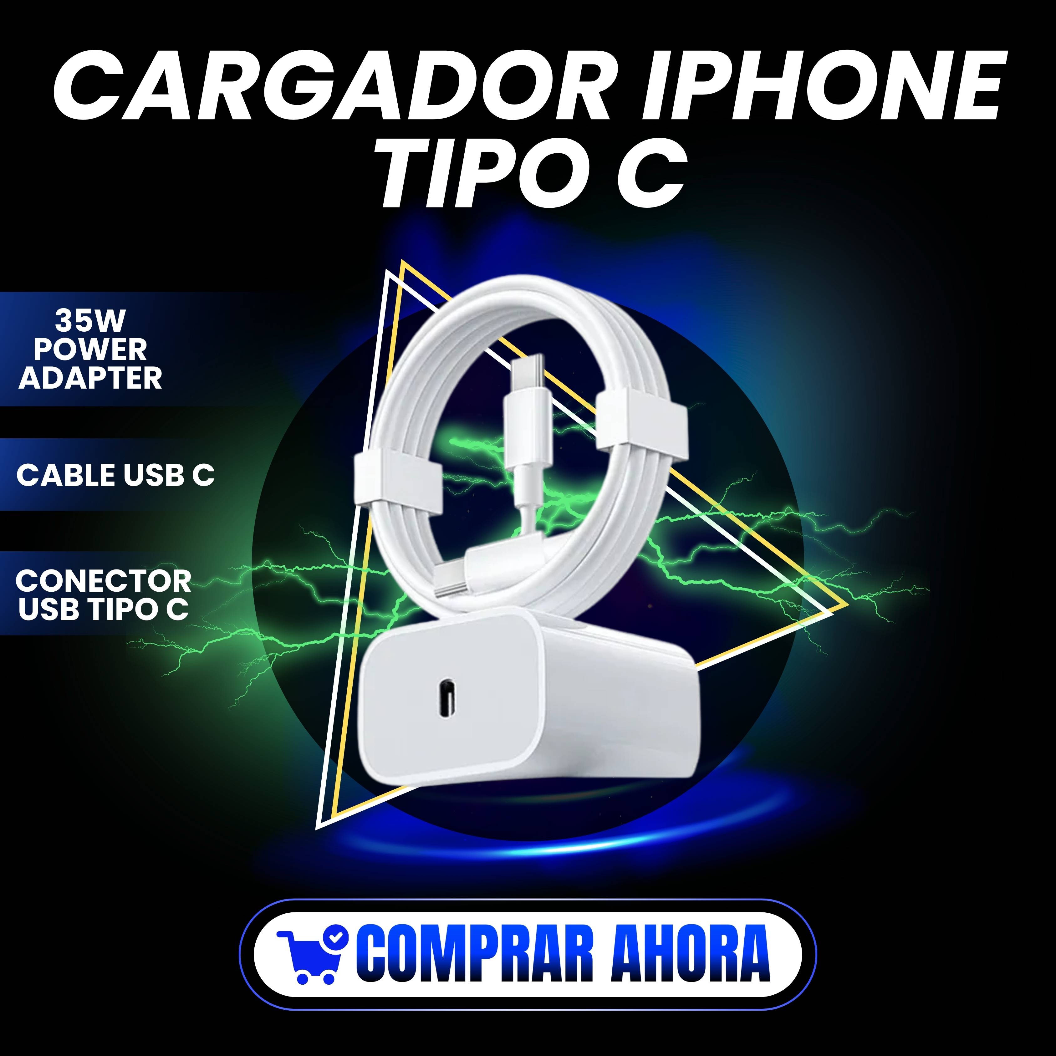 CARGADOR IPHONE TIPO C 1.1