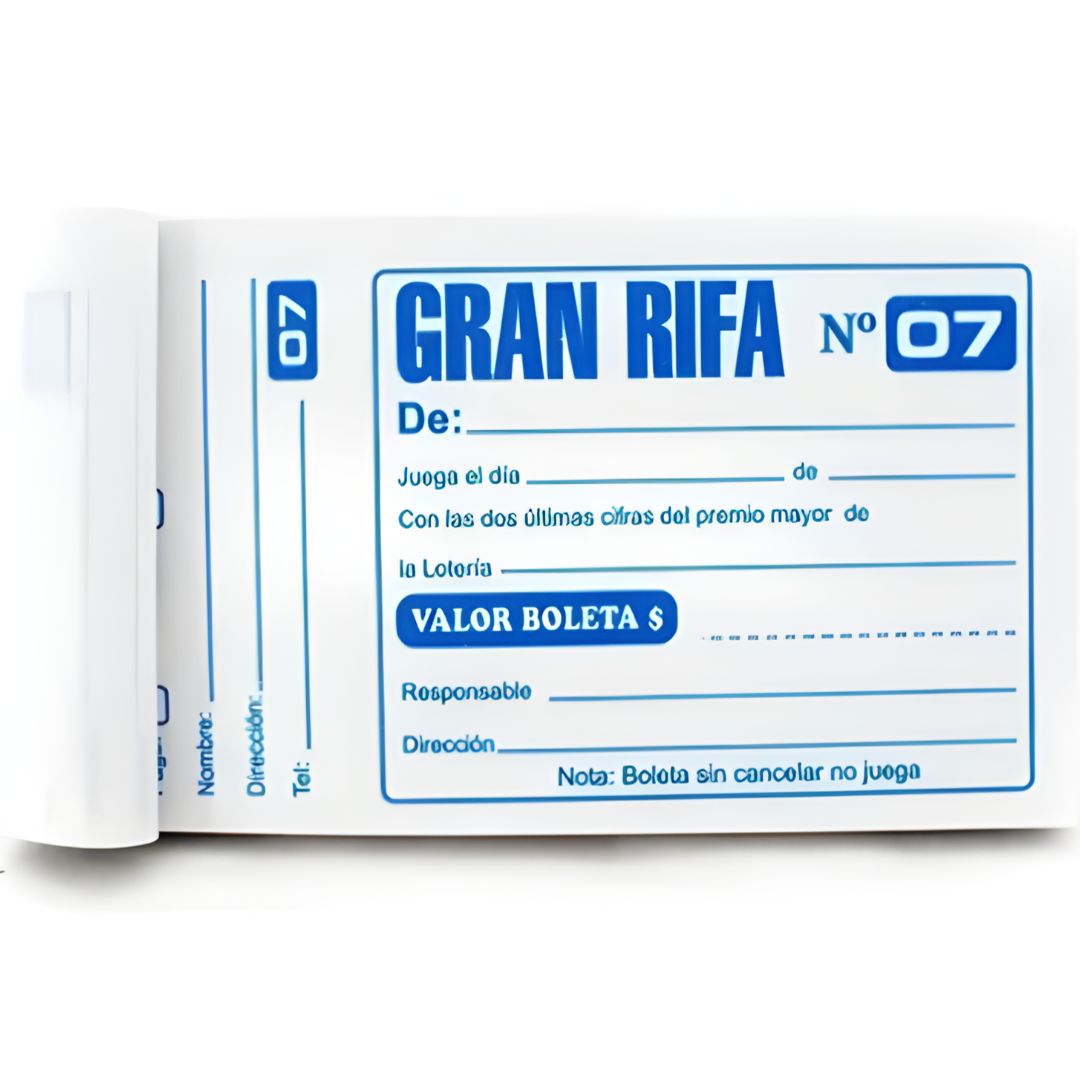 TALONARIO DE RIFA