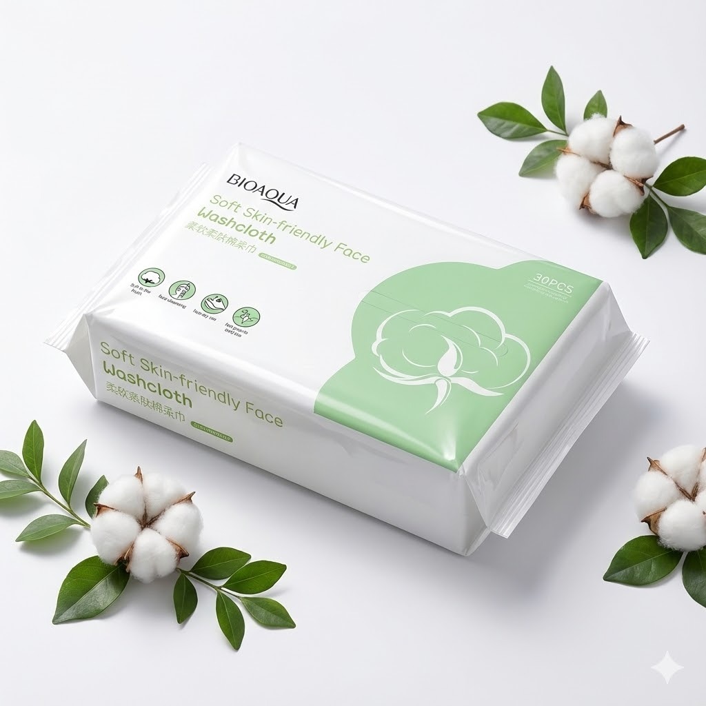 PAÑITOS DESMAQUILLANTES BIOAQ 30 PIEZAS