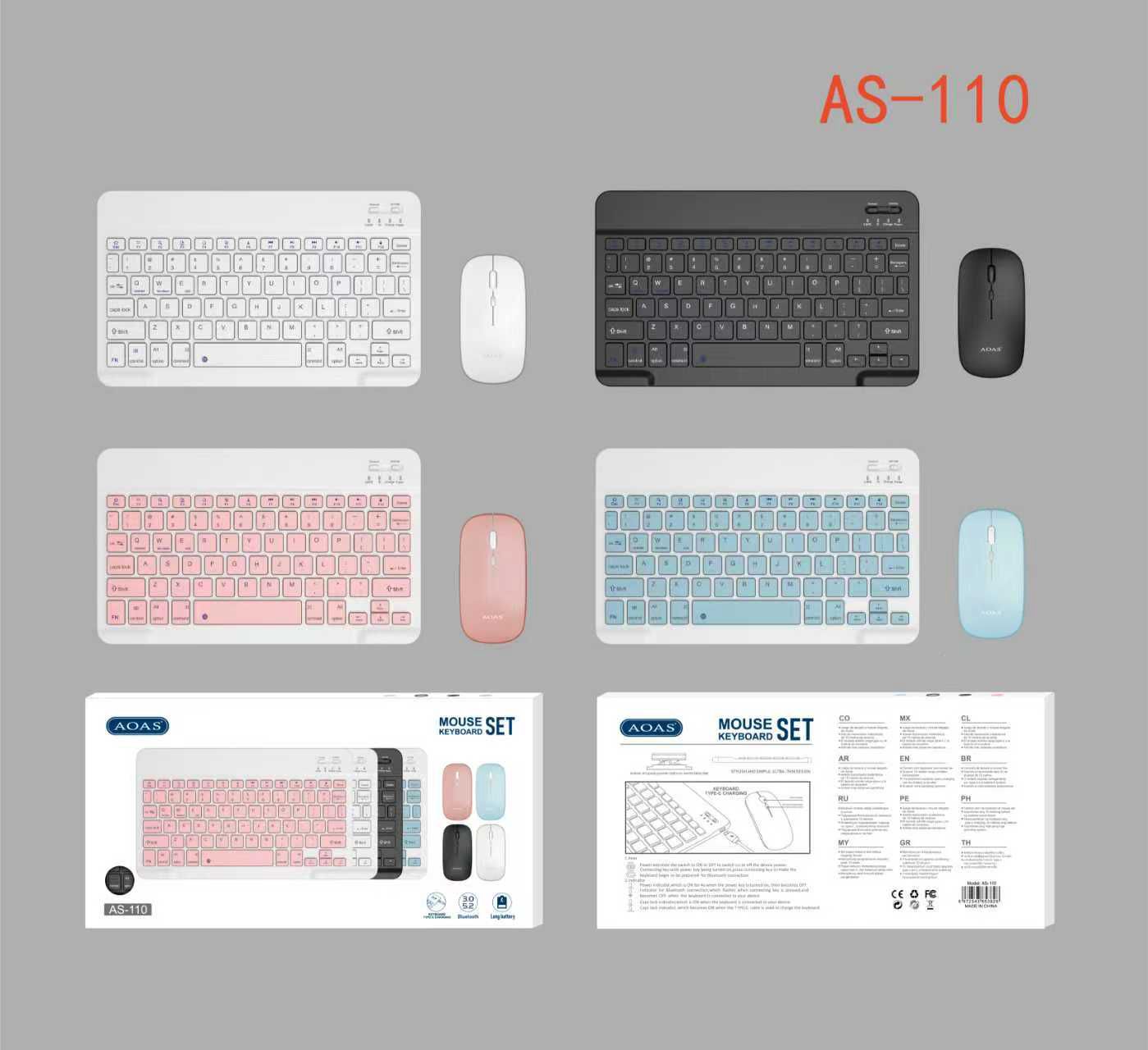 COMBO TECLADO INALÁMBRICO