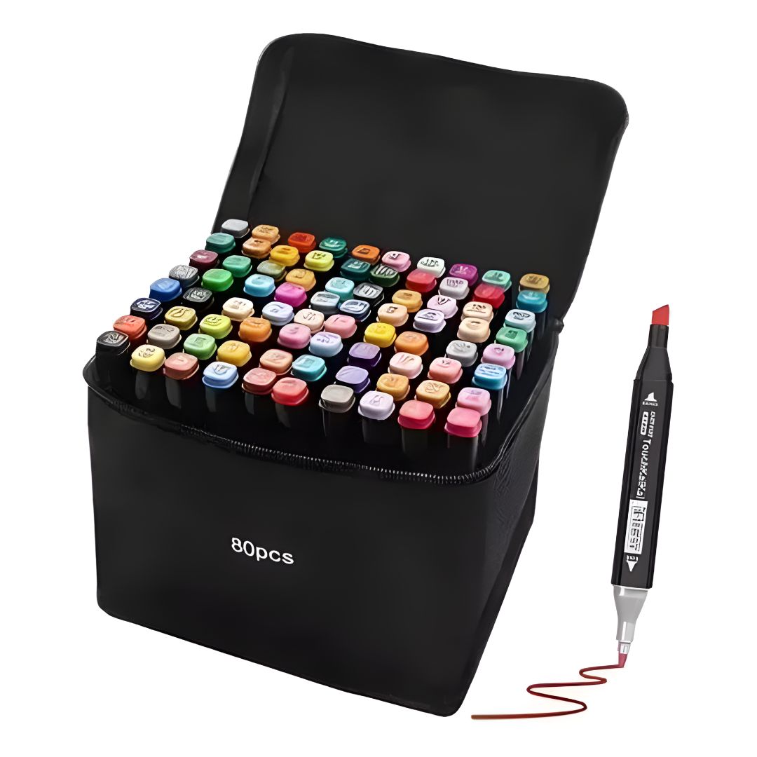 X80 MARCADORES DOBLE PUNTA