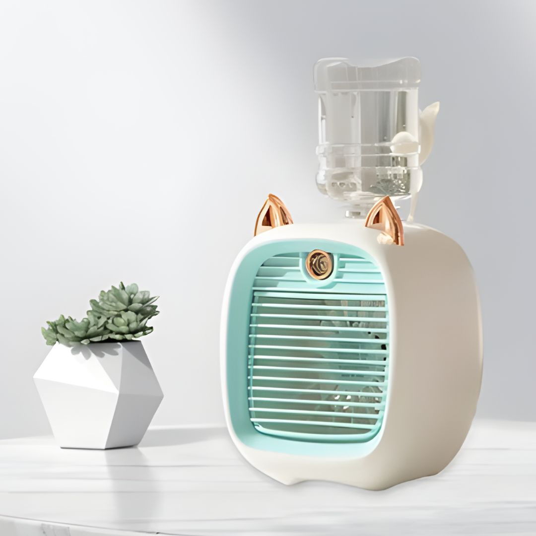 VENTILADOR HUMIDIFICADOR PORTATIL