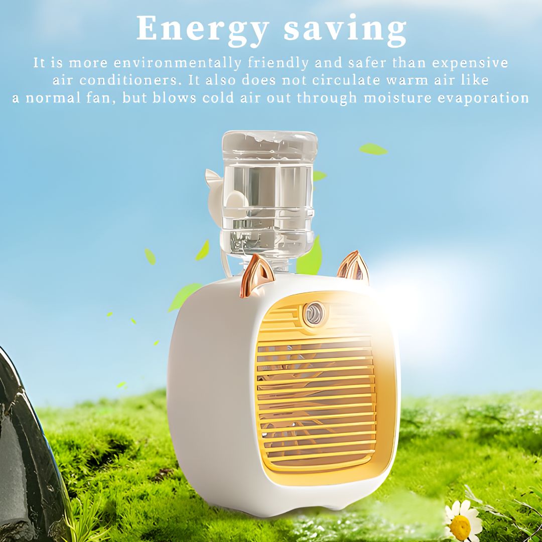 VENTILADOR HUMIDIFICADOR PORTATIL