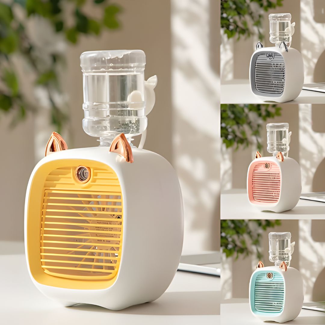 VENTILADOR HUMIDIFICADOR PORTATIL