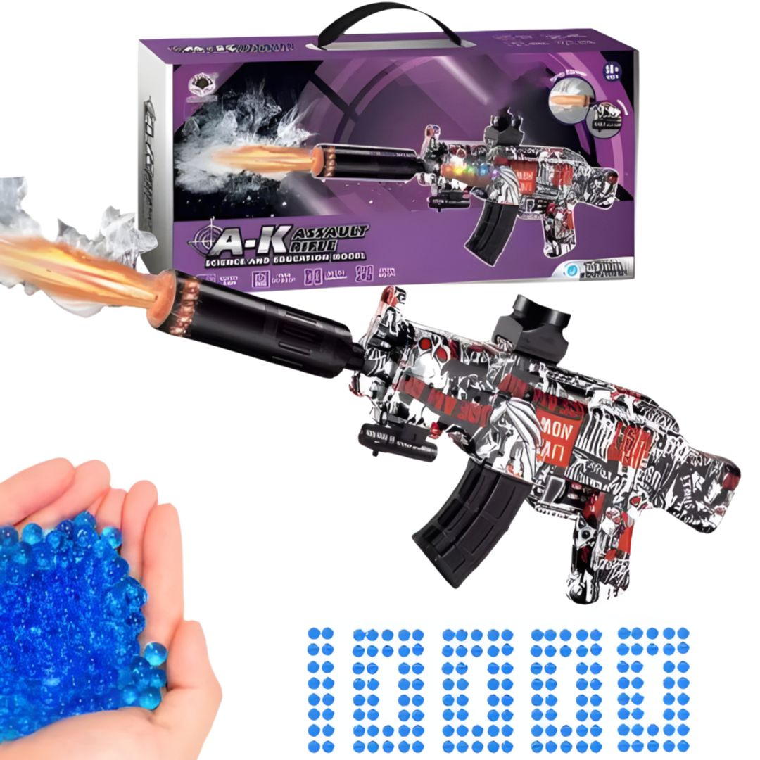 AK47 PISTOLA DE HIDROGEL LUZ Y HUMO