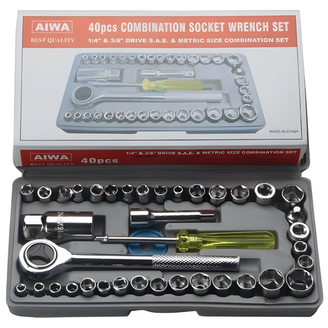 JUEGO COPAS RATCHET 40 PIEZAS MECÁNICA