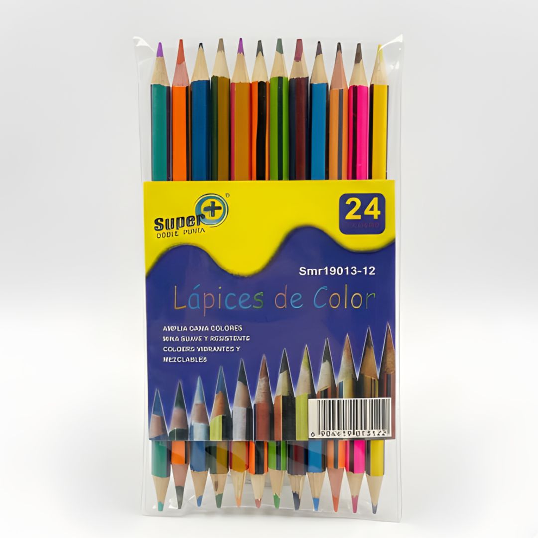 COLORES DOBLE PUNTA X12 UNIDADES (24 COLORES)