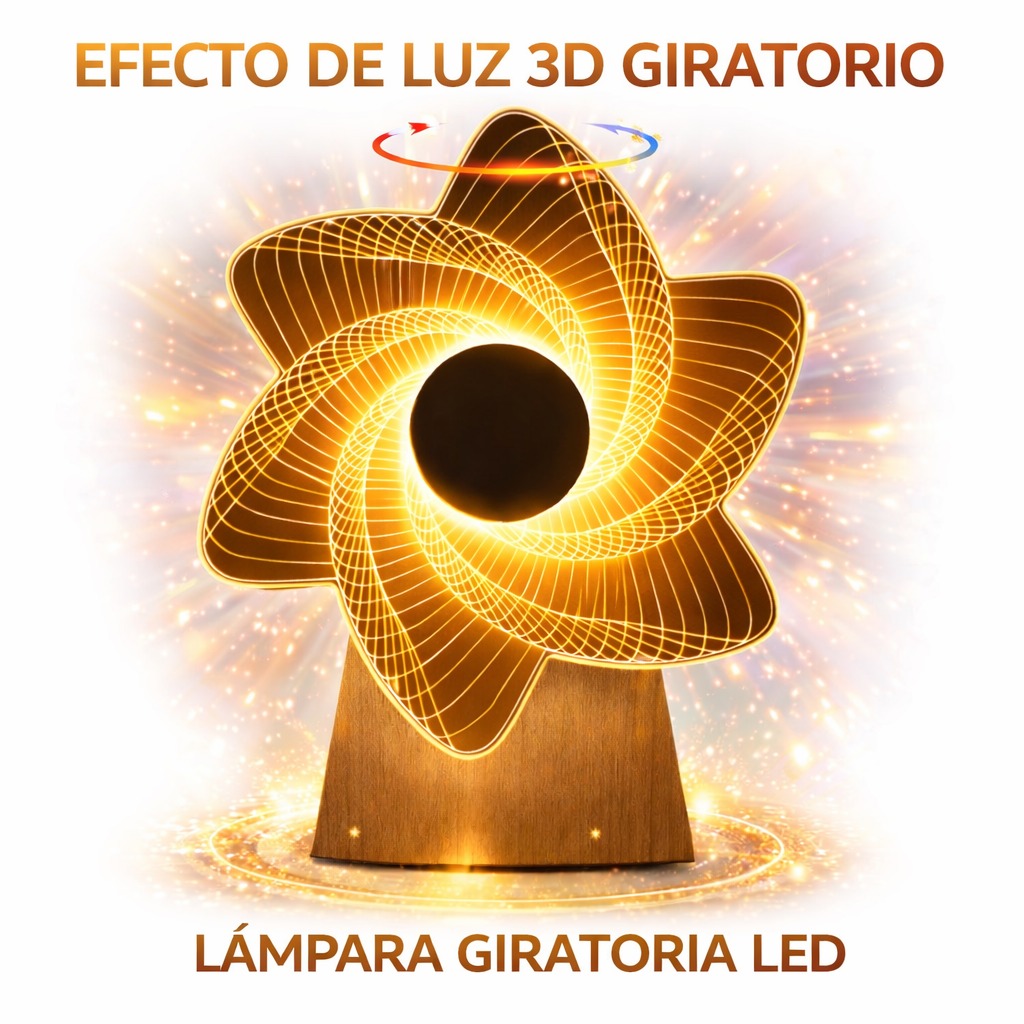 LAMPARA GIRATORIA MANDALA