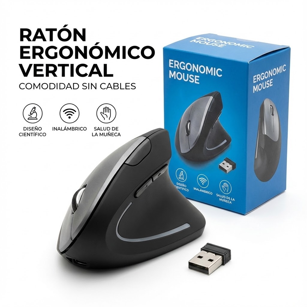 MOUSE ERGONOMICO INALAMBRICO