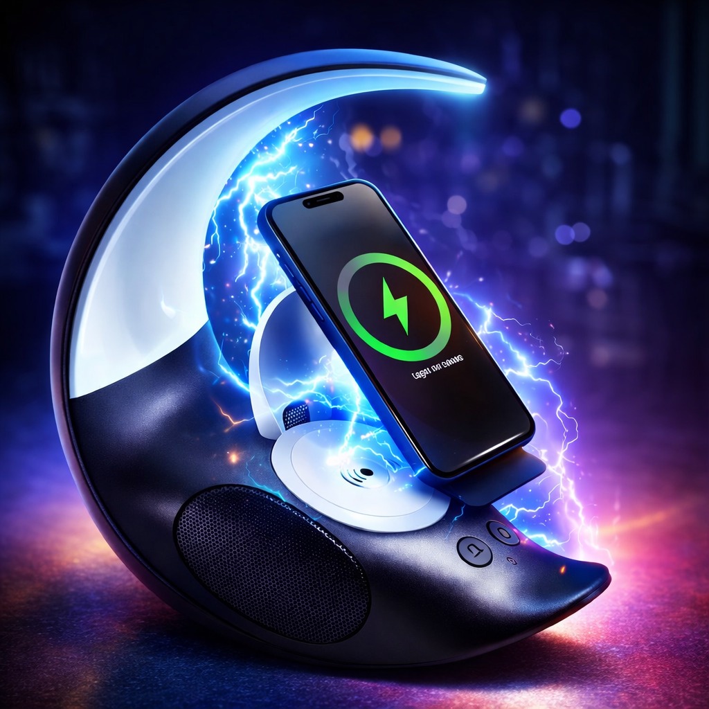 LAMPARA PARLANTE CON CARGA MAGNETICA